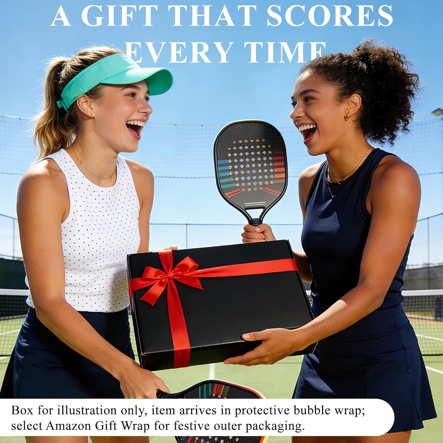 Pickleball Gifts for Players - Paddle Shaped Charcuterie Board, 17" XL Bamboo Cheese Board & Fruit Platter, Unique Pickleball Accessories for Women & Men, Serving Tray with Juice Groove