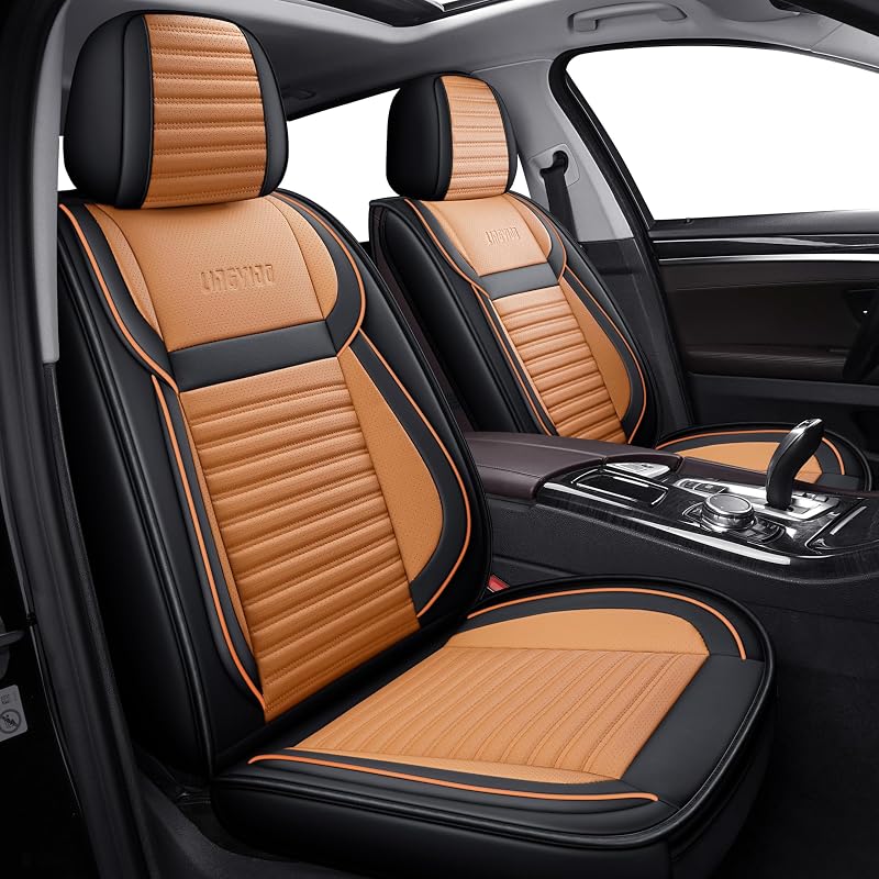 Capa para Bancos Automotivos LINGVIDO em Couro Sintético Tipo Nappa, Jogo Completo para Sedãs e SUVs