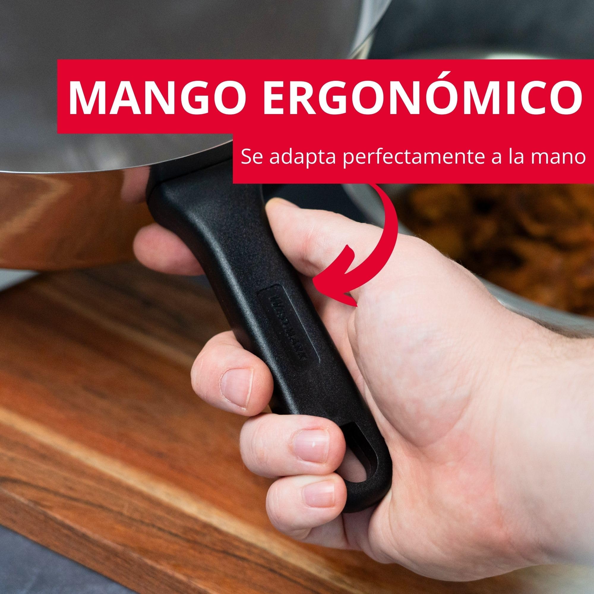 Westmark Cuchillo para Asador Vertical Doner Kebab Acero Inoxidable Mango Desmontable