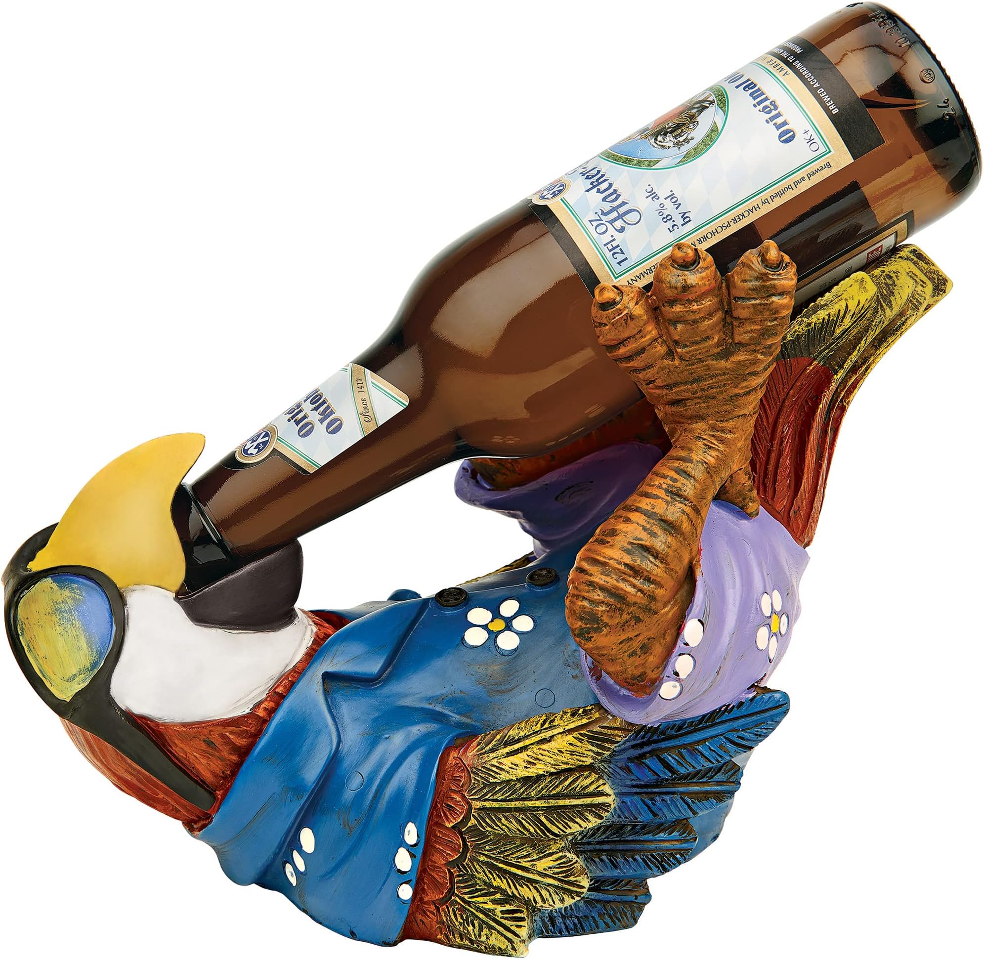 Design Toscano Beer Buddy Tiki Parrot Statue