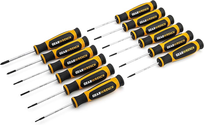 GEARWRENCH 12 Piece Phillips/Slotted/Torx Mini Screwdriver Set | 80057H