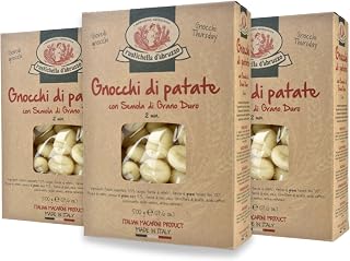 Rustichella d'Abruzzo Potato Gnocchi (3x500g Packs) - Authentic Italian Dumplings, Soft Pillowy Texture, Cooks in 2 Minutes