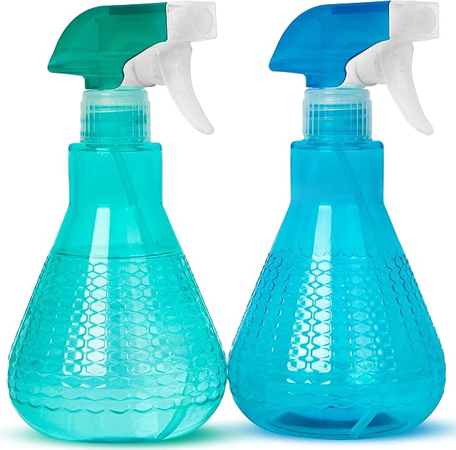 Bottlincs Spray Bottles for Cleaning 500ml - 2 Pcs Sturdy Empty Spray Bottle with Trigger for Mist, Stream, Spray - Clog & Leak-Proof Water Spray Bottle for Gardening, Hair Styling & Household Use
