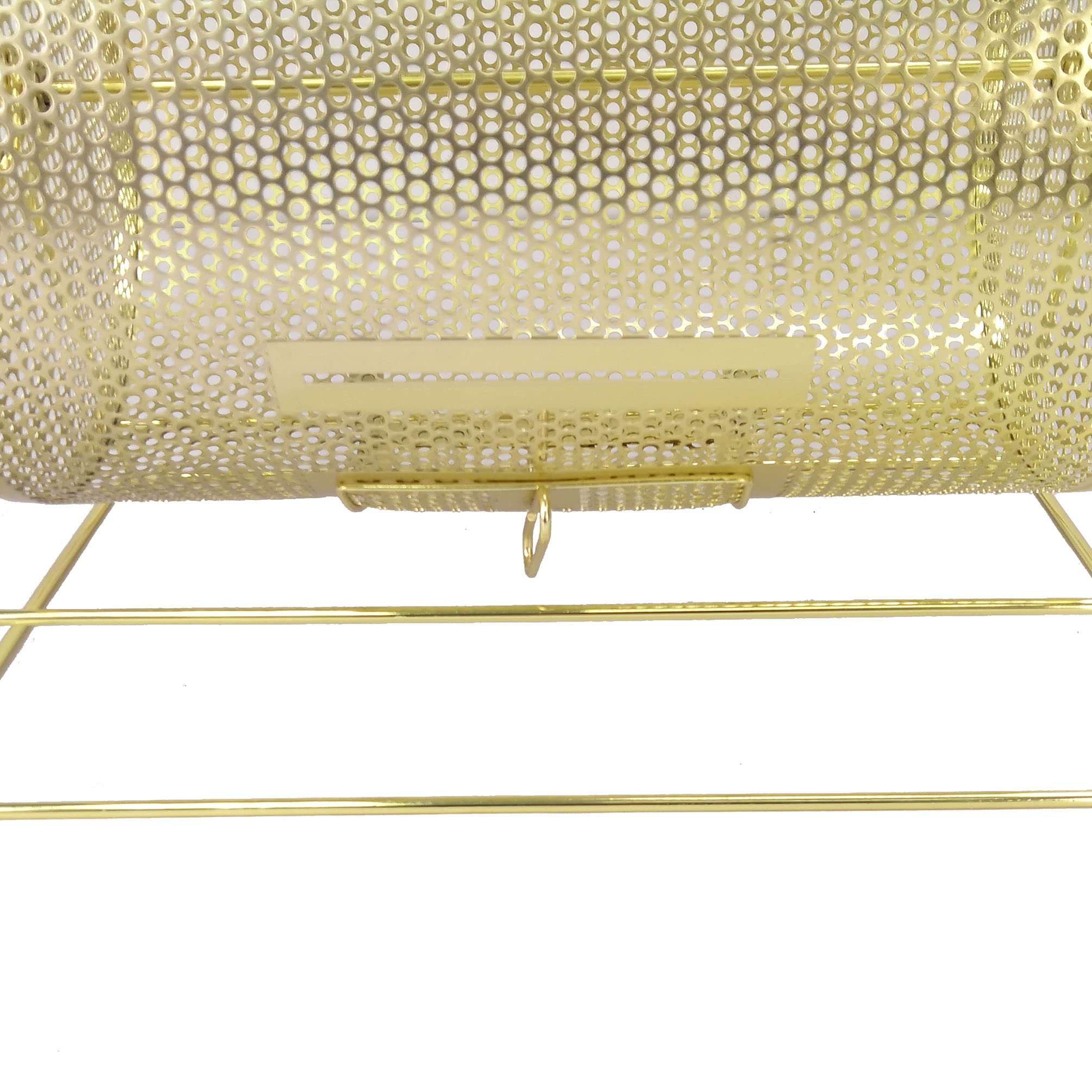 FixtureDisplays® Tambor de rifa de metal, vaso de sorteo de la suerte, giratorio de lotería de premio de puerta de fiesta, tambor de 12 pulgadas de diámetro, total 19 x 13