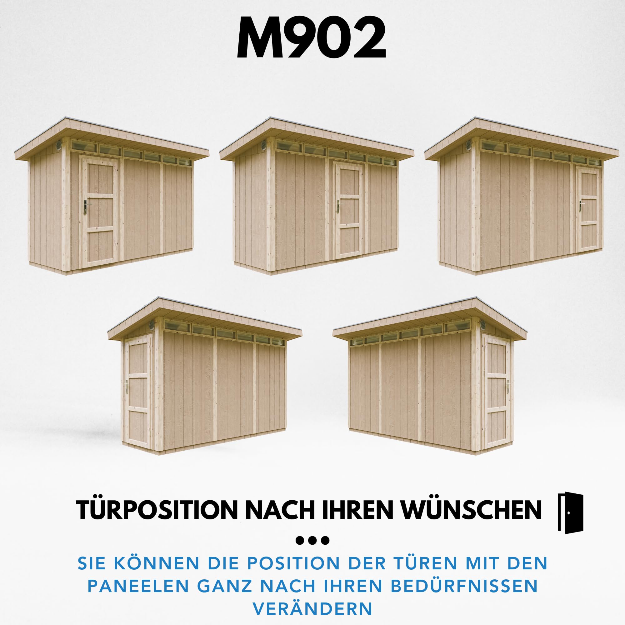 Domek narzędziowy 4,3 m² - Dł. 161 x Szer. 411 cm - Zestaw all-inclusive z podłogą, dachówką bitumiczną, zestawem do malowania - Wykonany z płyt drewnopochodnych LP Smartside - M902 TERRA BROWN