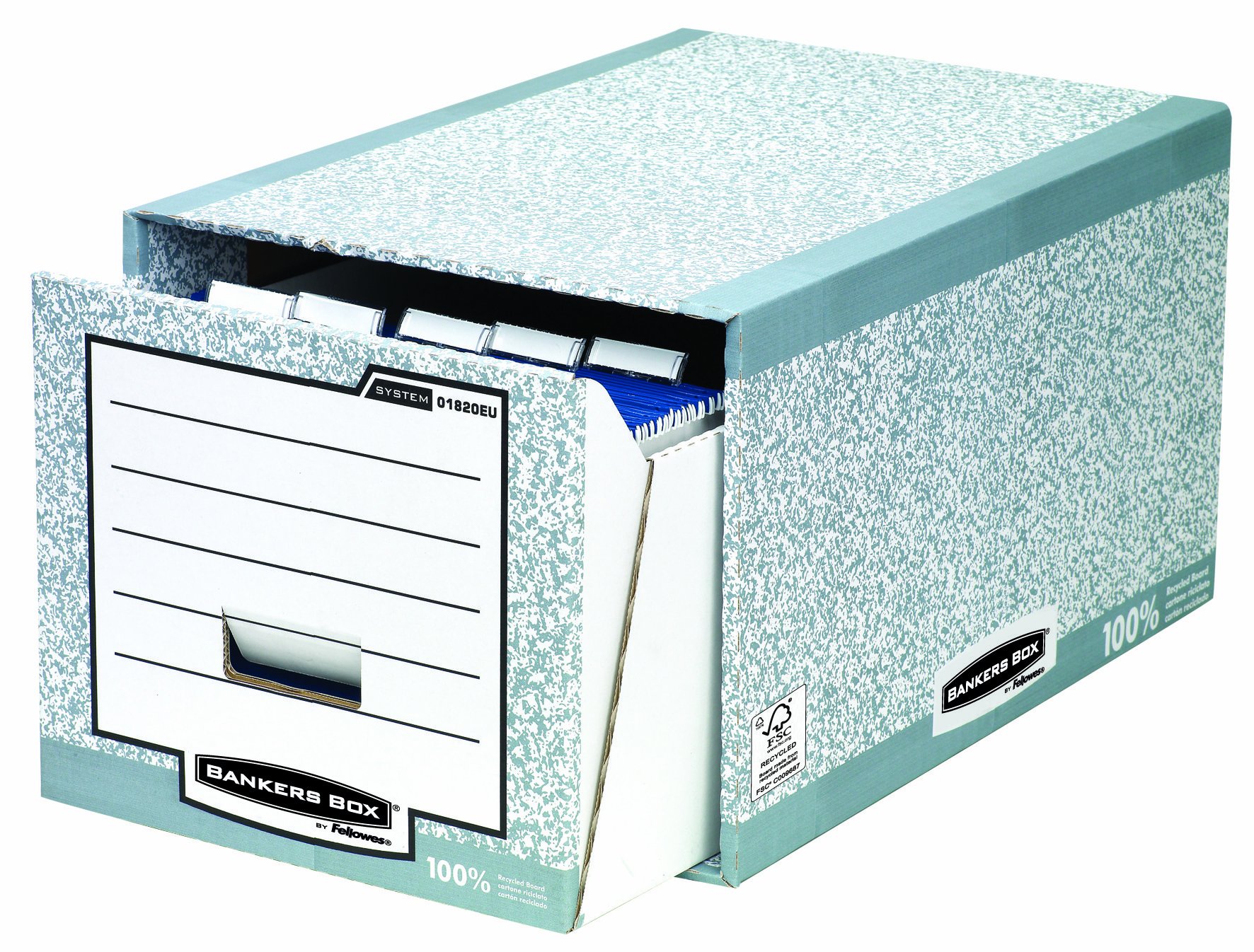 Bankers Box System - Pack de 5 cajones archivador, gris