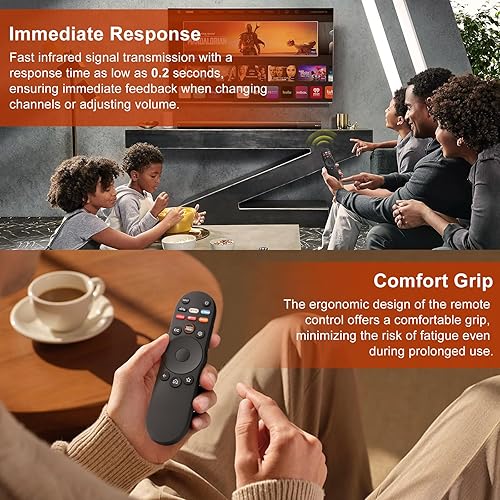 Miniatura 6 de Mando a distancia de repuesto para televisores inteligentes VIZIO - XRT270 Control remoto universal compatible con televisores V, serie M, serie D,