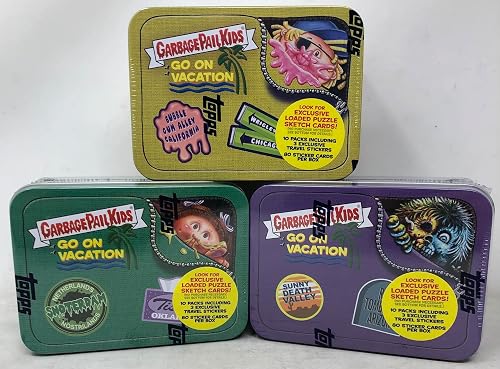 Topps 2023 Garbage Pail Kids Go On Vaction Tins - All 3 TINS!!!