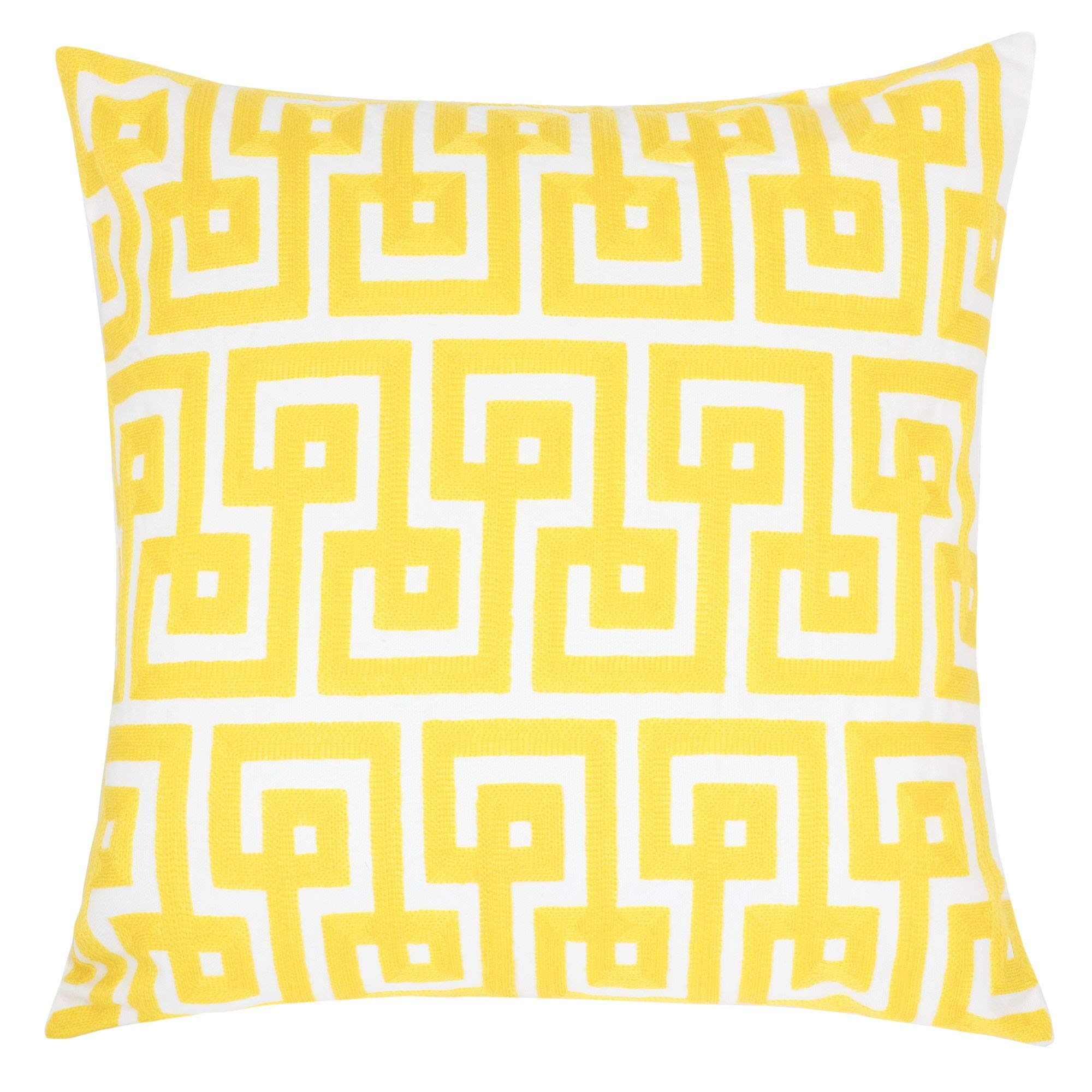 Homey COZY 81035-Jenny Accent Pillow, Single, Yellow