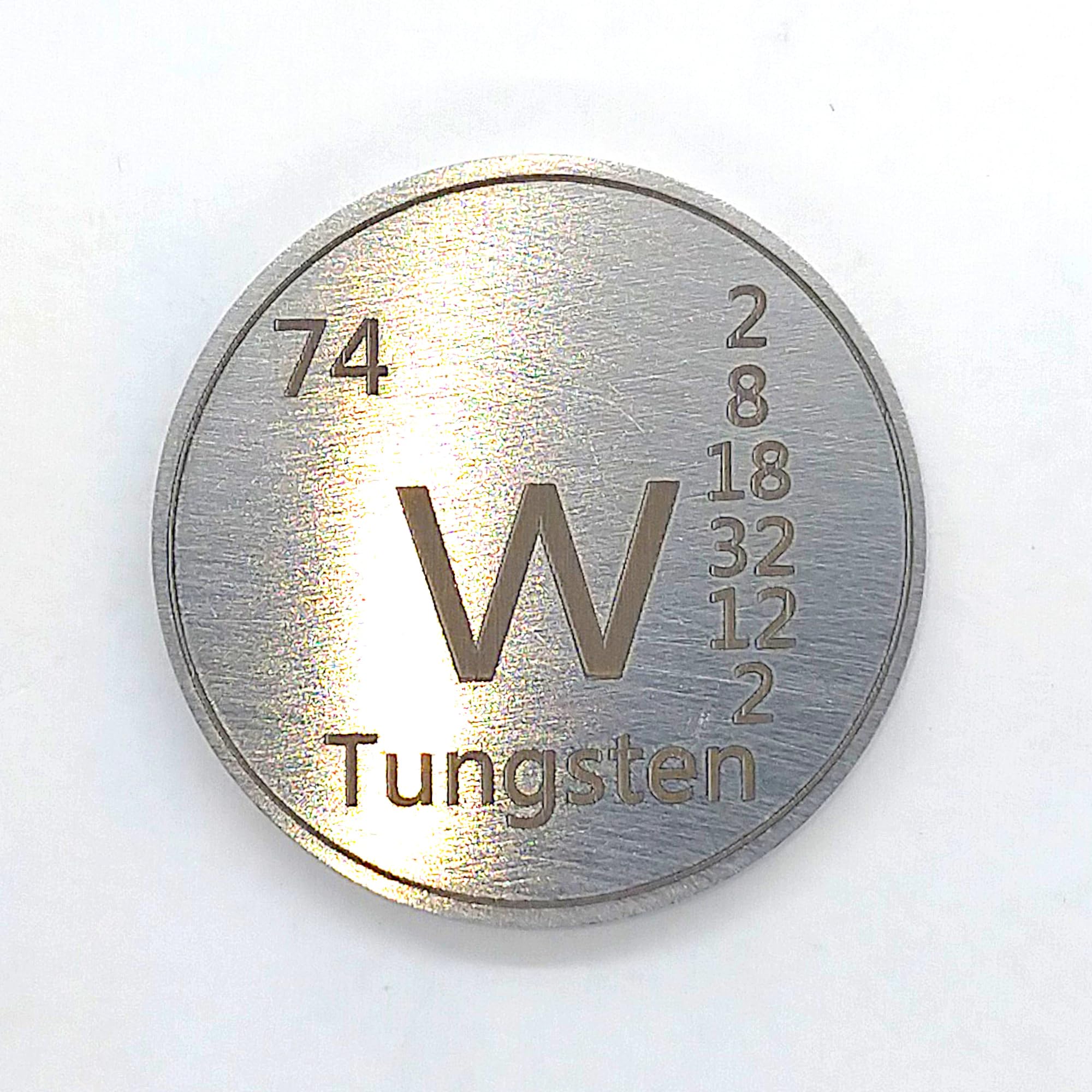 Amazon | 元素標本 タングステン W (コイン・1インチ) | 岩石・鉱物