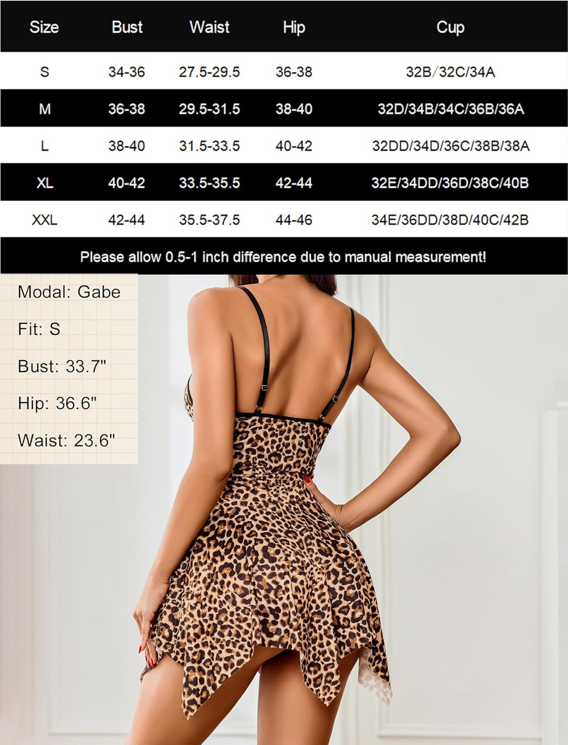 Avidlove Lingerie for Women Sexy Nightgowns Women Sleepwear Nightwear Chemise V-Neck Babydoll Nightie S-XXL - Image 6