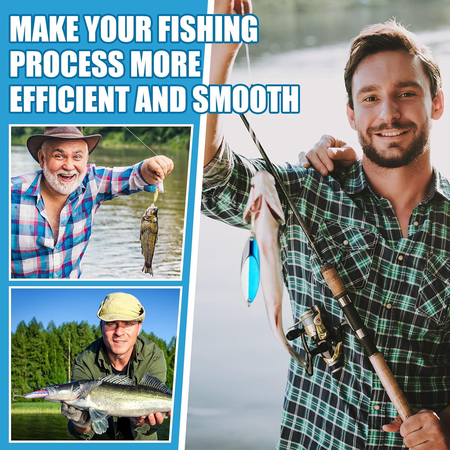 30 Pcs Fishing Spoons Lures 5 Size Metal Spoon Fishing Lures Casting Trout Spoons with Treble Hooks Luminous Casting Spoon Durable Treble Hooks for Bass