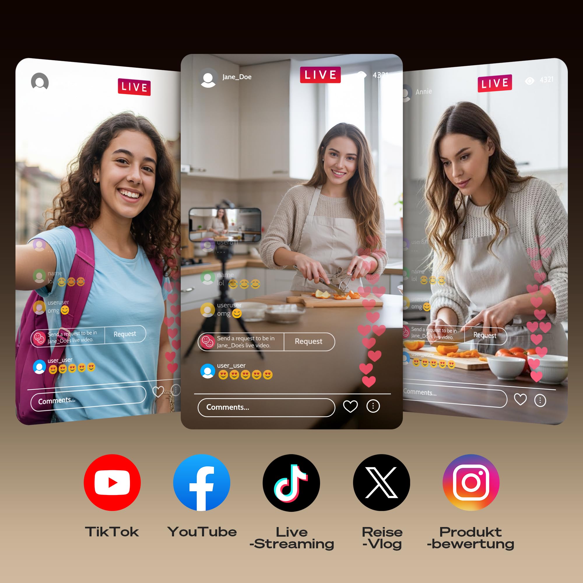 SYNCO XView Handy Selfie Monitor, Magnetischer Smartphone Vlog Bildschirm für iPhone & Android Rückkamera Kabellos 50M 3H Akku, mit Lautsprecher für TikTok YouTube Livestream (Schwarz)