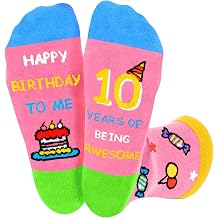 Shintrend Birthday Gifts for Girls 10-13 Funny Socks for Tween Girls, Cute 10th 11th 12th 13th Birthday Present Gift Ideas
