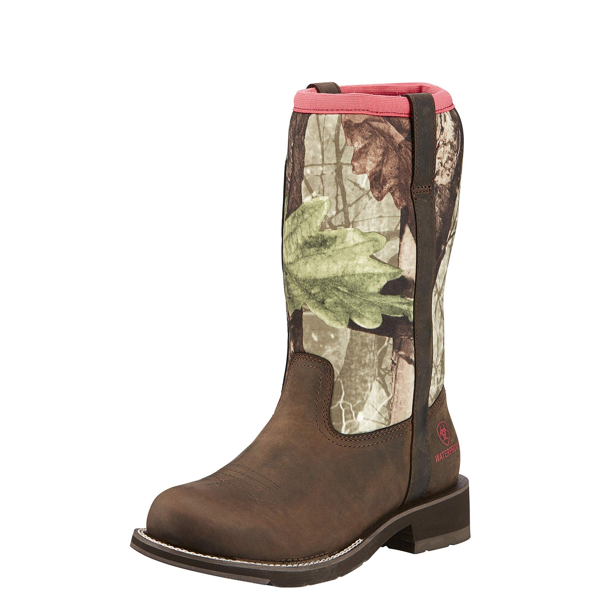 Ariat Women's Fatbaby All Weather Western Cowboy Boot, Palm Brown/Camo Neoprene, 11 M US