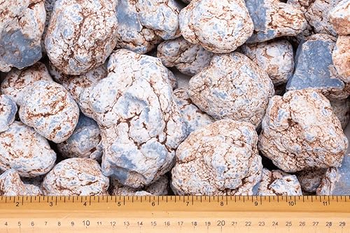 Miniatura 3 de Fantasia Materiales: 2 libras de piedras naturales en bruto de angelita de Perú