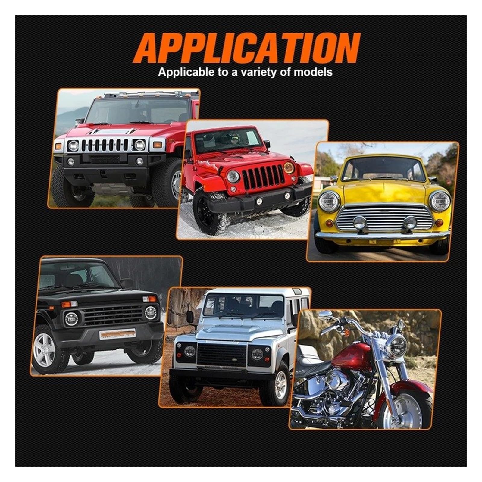 Faro Anteriore Fari A LED Da 7 Pollici DRL Hi/Lo Beam Per Jeep Per Wrangler Per Lampada Frontale Fuoristrada Faro Proiettore
