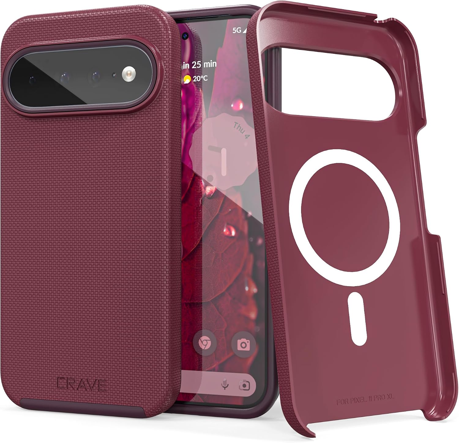Crave Dual Guard for Google Pixel 11 Pro XL Case with Pixelsnap - Berry