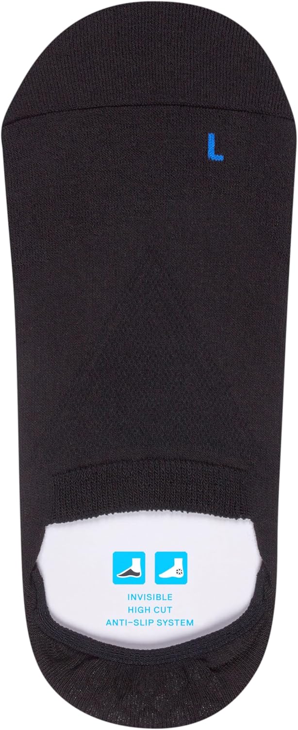 FALKE Unisex Cool Kick No Show Socks, Black, 10.5-11.5