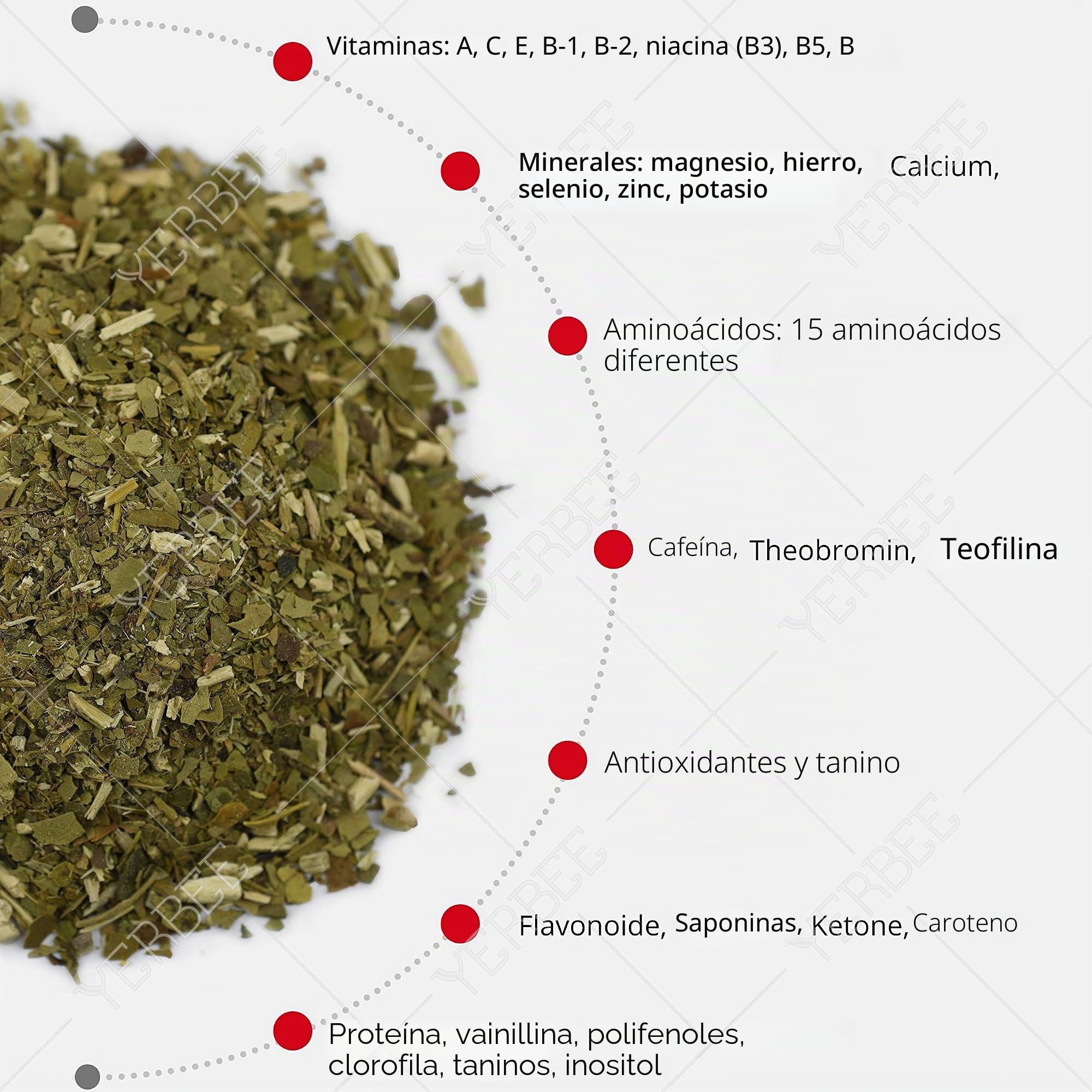 Canarias Yerba Mate Tradicional 10 kg (10x1kg) - El tiempo de maduración es de 12 meses - Yerba Mate Uruguaya