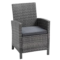 greemotion Poltrona da Giardino in polyrattan e Alluminio con Cuscino Tessin