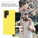 YATWIN Silicone Back Case for Samsung Galaxy S22 Ultra, Soft-Touch Phone Back Cover for Samsung Galaxy S22 Ultra - Yellow gallery image