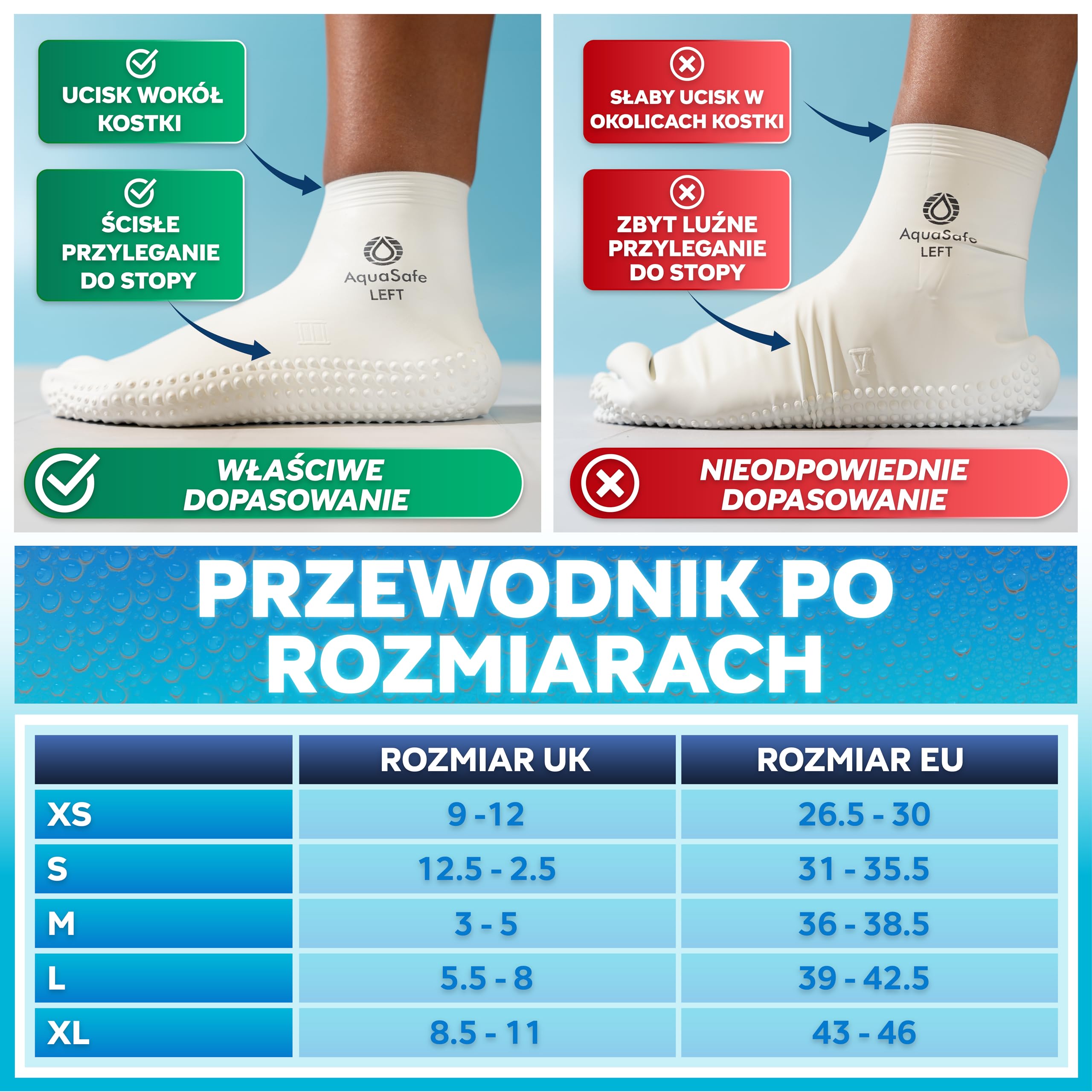 Lateksowe skarpetki do pływania dla dorosłych i dzieci – unisexowe skarpetki do pływania chroniące przed kurzajkami
