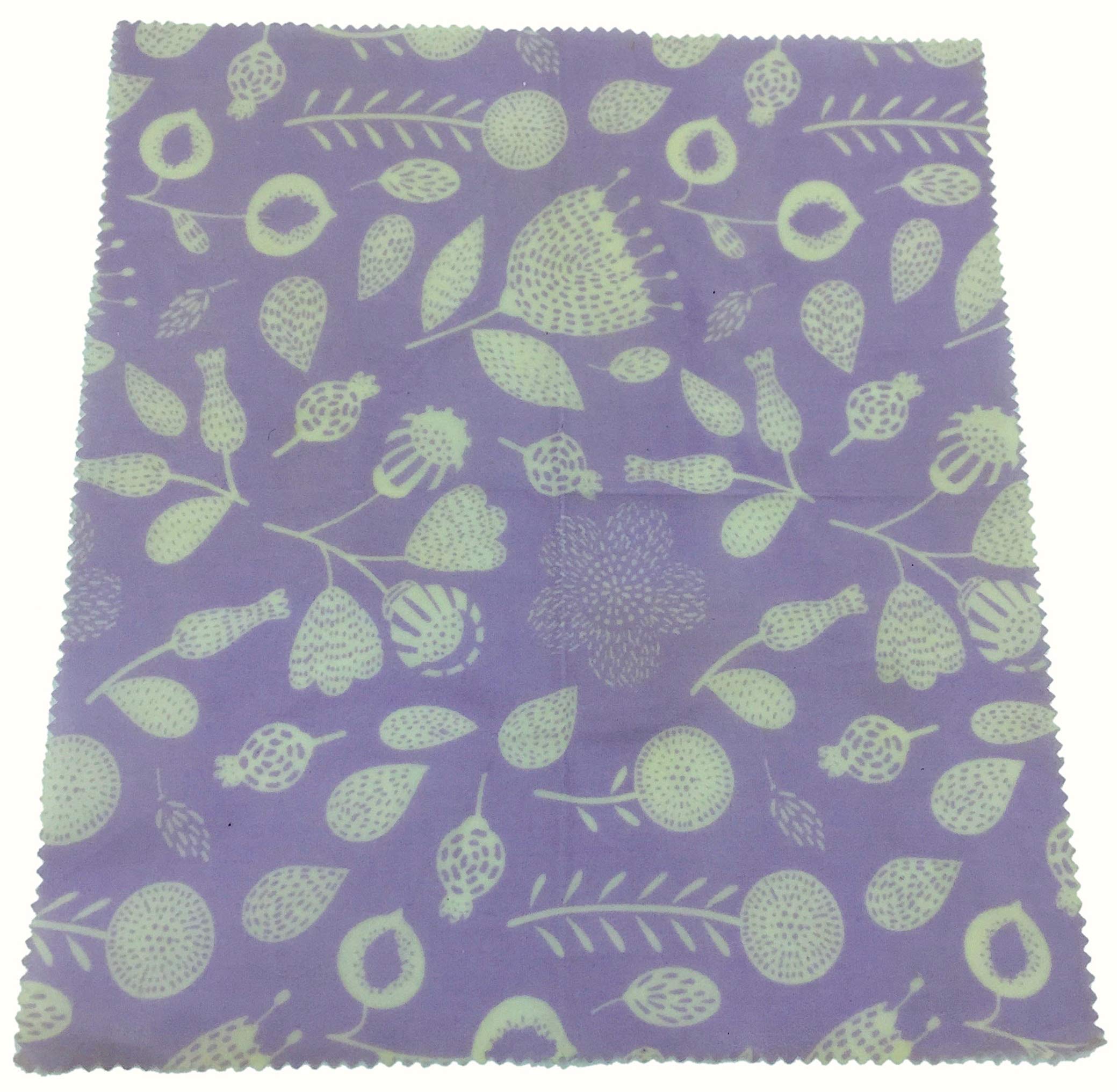 Organic Beeswax Wrap - Reusable Food Storage 1 Small, 1 Medium & 1 Large 5060641170024