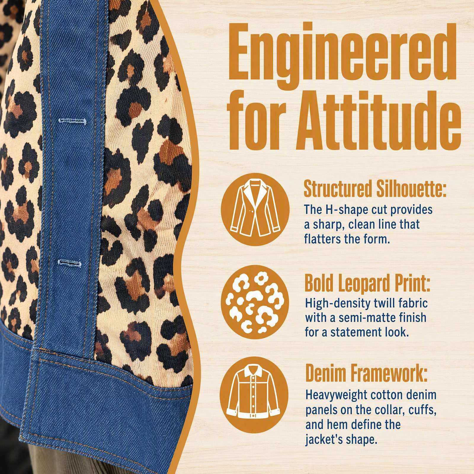 Cardigan Donna Denim con Colletto e Bottoni Giacca Jeans Vintage Elegante