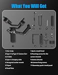 FeiyuTech SCORP-C2 3-Axis Caméra Gimbal Stabilizer avec intégré AI Suivi, 7.7 lb Charge utile, Prise de vue verticale native, Contrôle de caméra Bluetooth, Compatible avec les appareils photo Nikon Sony Canon Panasonic