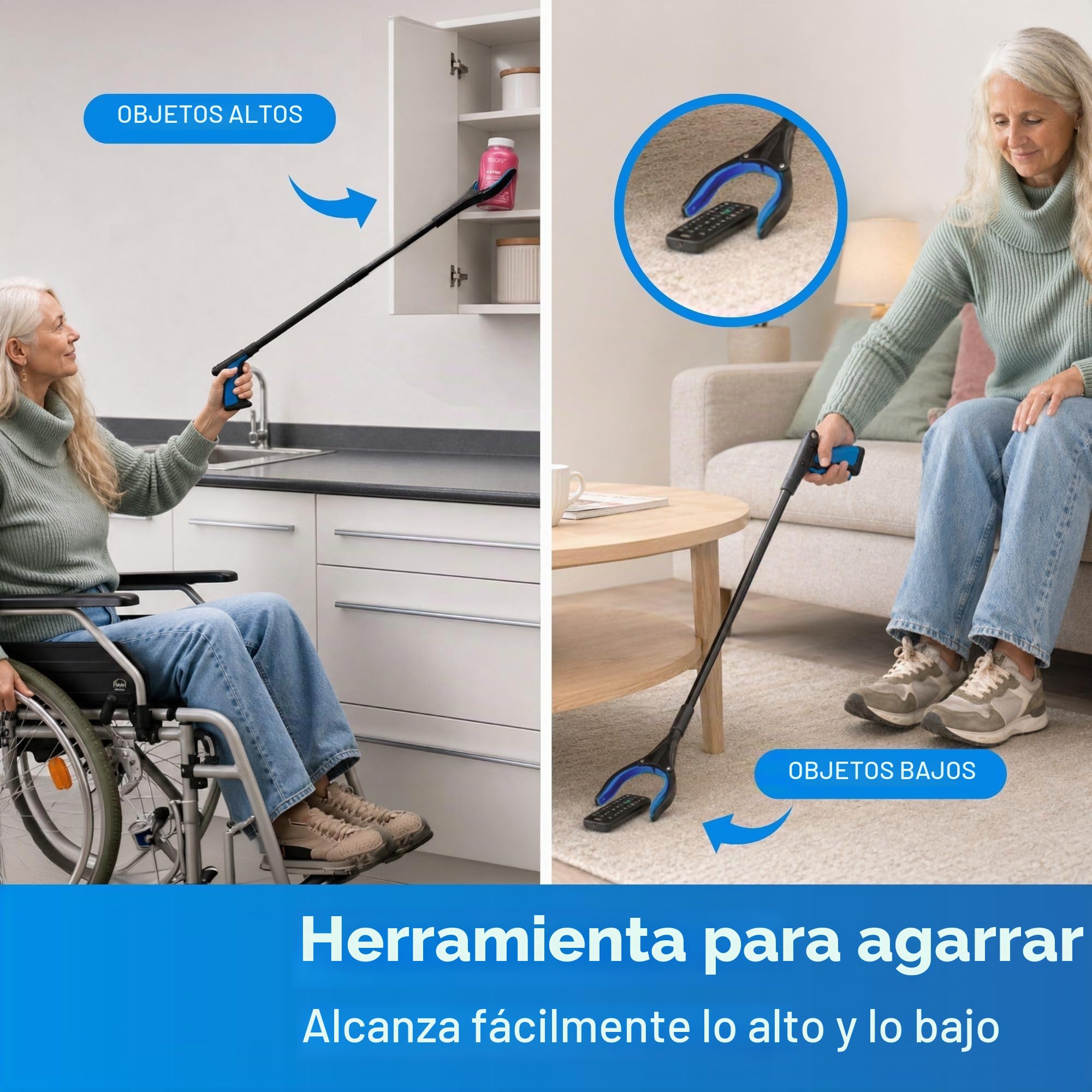 Sliq Kit de 7 piezas de cadera para personas mayores, suministros de repuesto de recuperación total después de la cirugía, kit de reemplazo de cadera después de la cirugía con bolsa de hielo