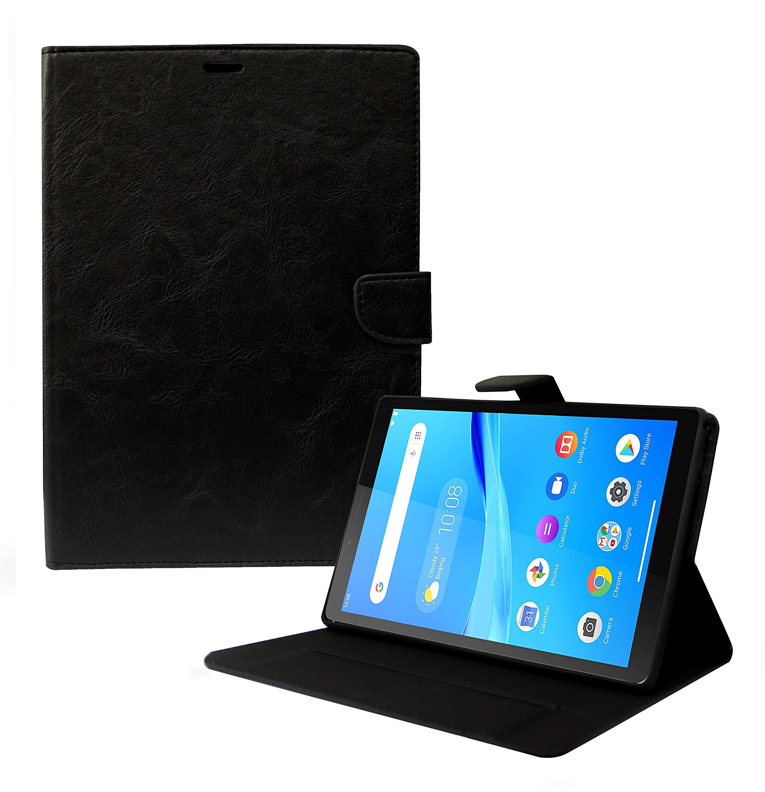 TGK Multipurpose Smart Stand Leather Flip Cover with Silicone Back Case for Lenovo Tab M8 FHD (2nd Gen) TB-8705F TB-8705N - Black (B08LL6N6VH) Amazon Price History, Amazon Price Tracker