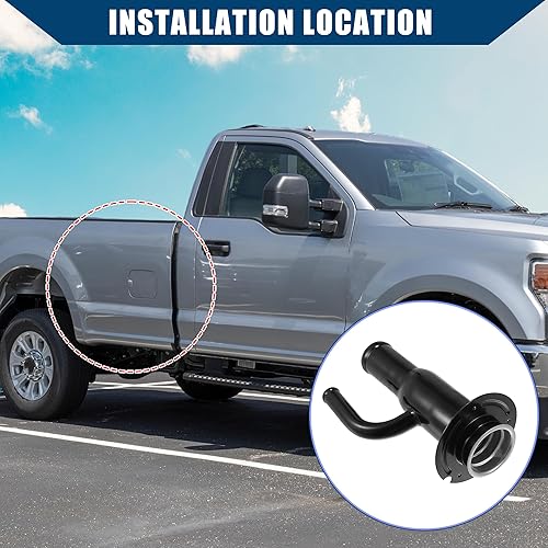 Miniatura 3 de Hihaha 4C3Z9034C  Cuello de llenado de depósito de combustiblepara Ford F-350 2005-2007 para Ford F-450 Super Duty 6.0L DIESELManguera de cuello de