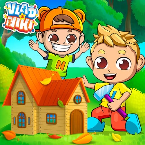 Cidade de Vlad e Niki. É o meu mundo. Construa, repare e faça um design legal. Jogo infantil para me