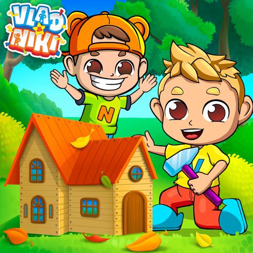 Vlad und Niki Stadt. Das ist meine Welt. Bauen, reparieren und cooles Design erstellen. Kinderspiel für Jungen und Mädchen
