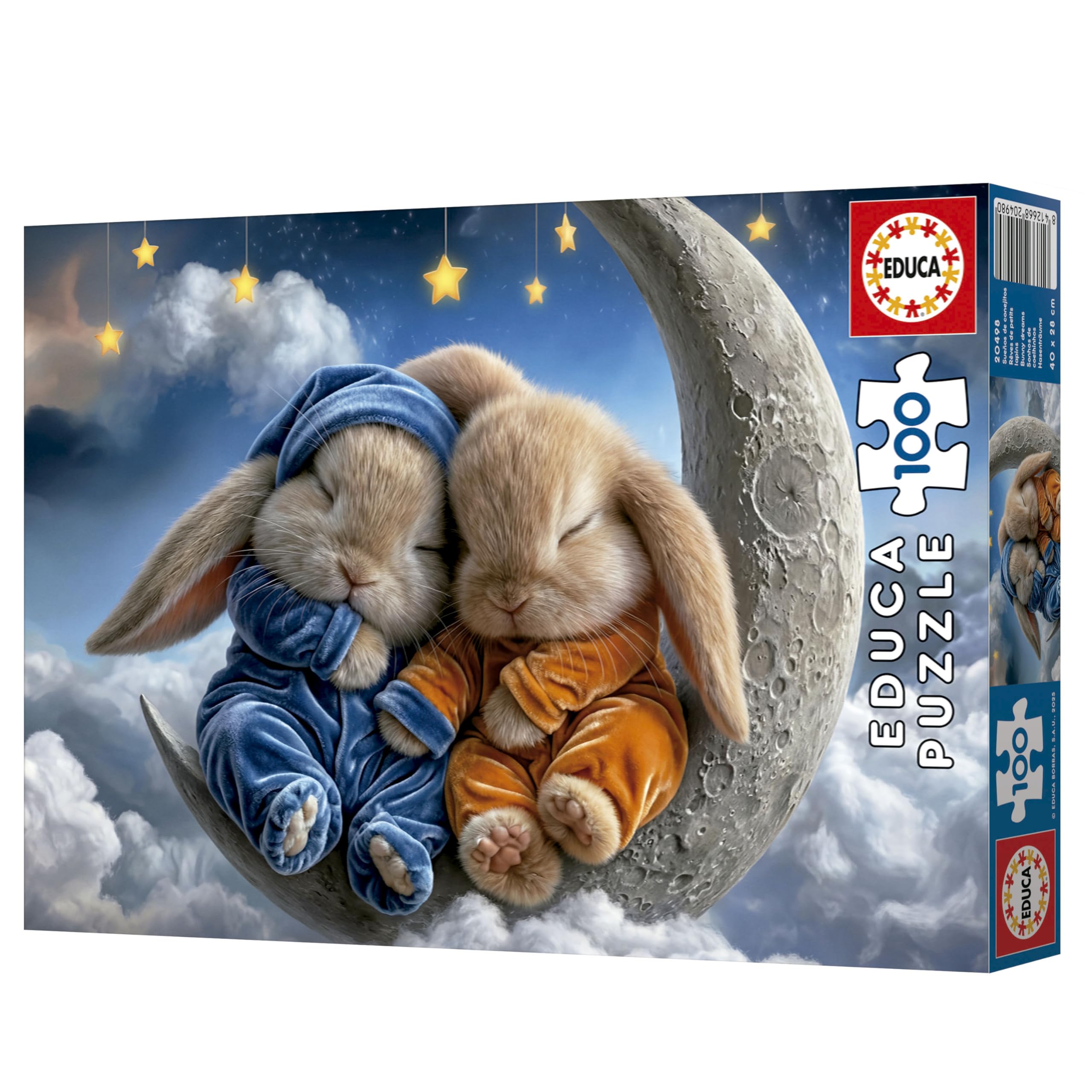 Educa - Puzzle Infantil de 100 Piezas | Sueños de Conejitos | Recomendado a Partir de 6 7 8 años (20498) — view 3