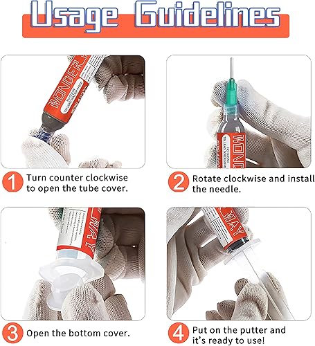 Miniatura 5 de Wonderway Sn63Pb37 - Pasta de soldadura de plomo de estaño de 3614F punto de fusión sin limpieza lata de soldadura para electrónica PCB IC CELLPHONE
