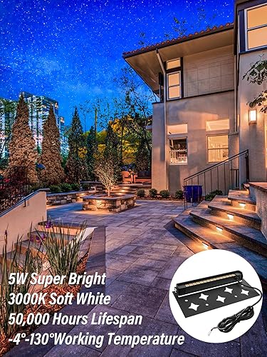 Miniatura 2 de Luces de pared de contención de 5 W, 7 pulgadas, iluminación LED de paisaje de bajo voltaje, luces de pavimentadora de paisaje de 12 V 24 V, luces