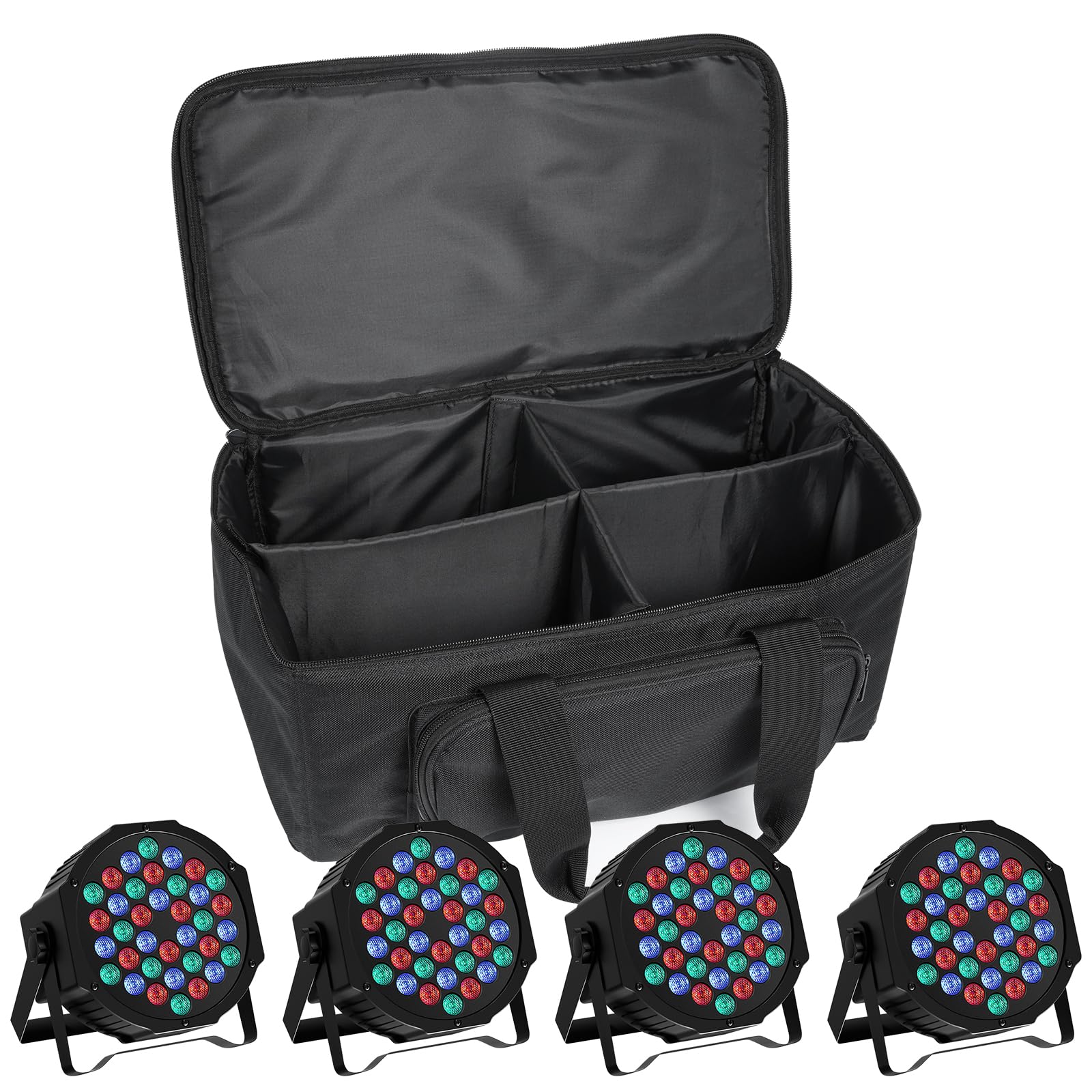 HOLDLAMP 4 Stücke RGB 36 LED Par Licht Bühnenlicht mit Fernbedienung DMX 7CH für DJ Disco Party