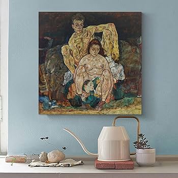 Amazon.co.jp: Egon Schiele エゴン・シーレ (家族) 絵画 ポスター