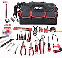 Vista 7 de Elevon Juego de herramientas rosa de 131 piezas, juego de herramientas de uso automático con caja de herramientas de almacenamiento, herramienta