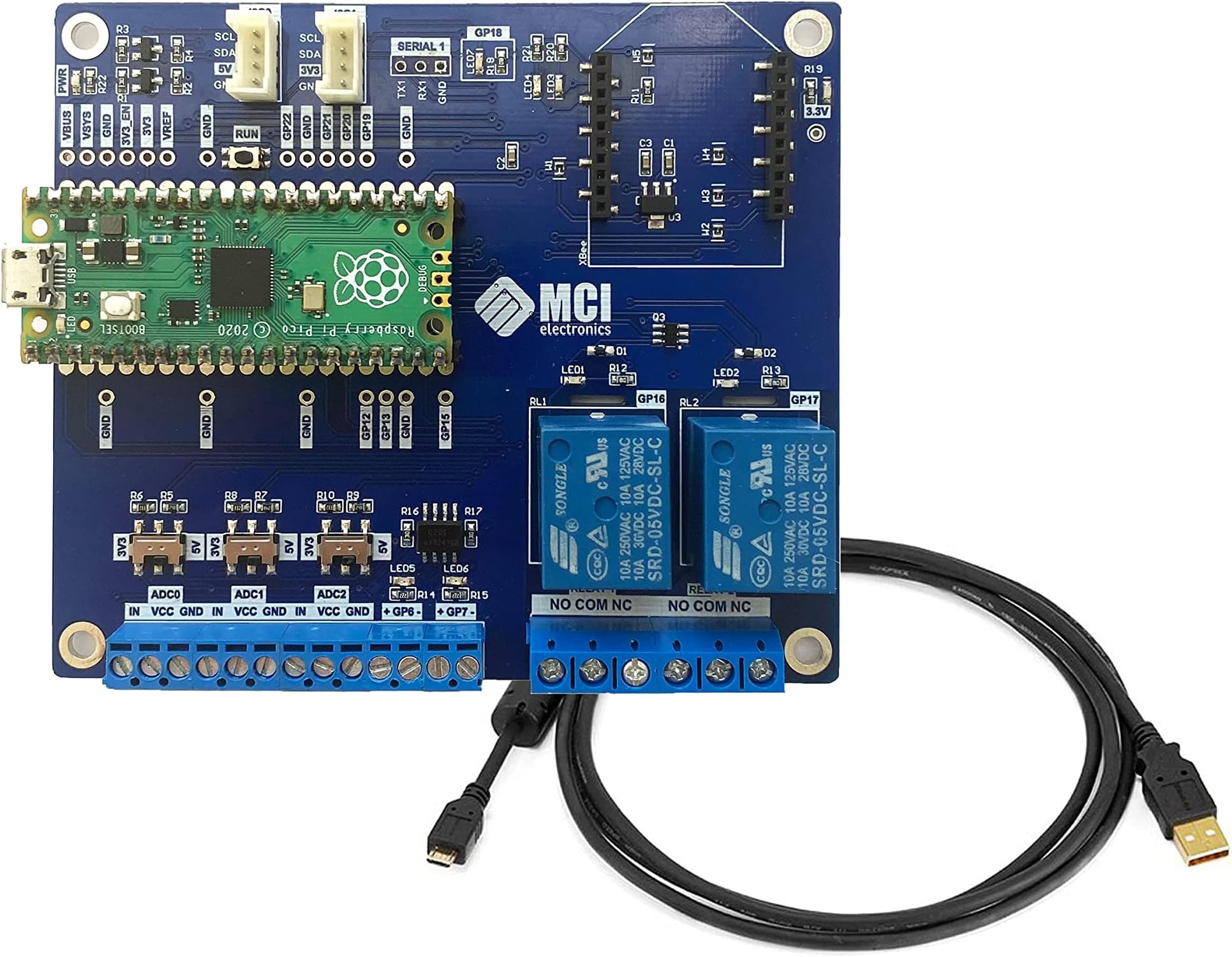 Electronic Development Kit | Includes to Develop, Test and Start up Your Electronic Project Based on The Raspberry Pi Pico Development Board and The RPIO Shield | Raspberry pico