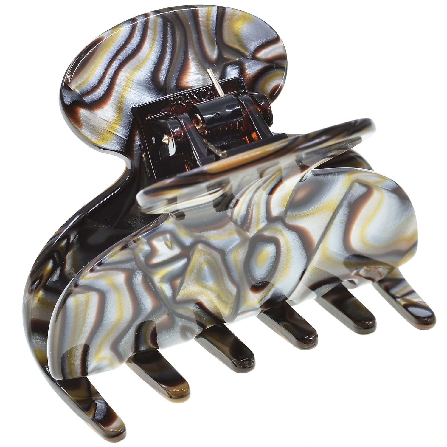 Camila Paris CP3061 French Hair Clip for Women, Handmade, Onyx, Small, Girls Hair Claw Clips Jaw, Durable Styling Hair Accessories for Women, Strong Hold No Slip Grip, Made in France