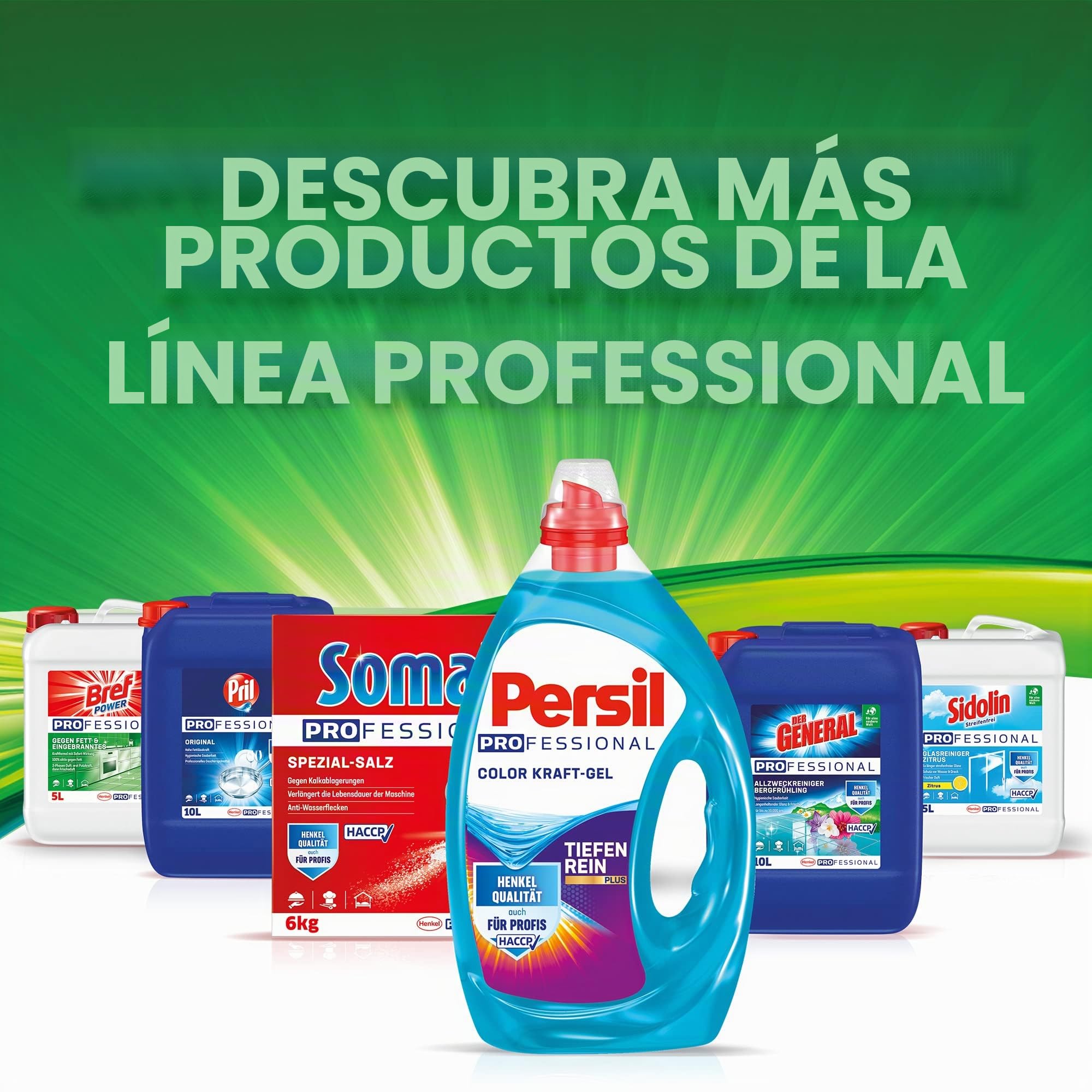 Persil Professional Color Gel 360° pureza y cuidado, 2 unidades (65 lavados)
