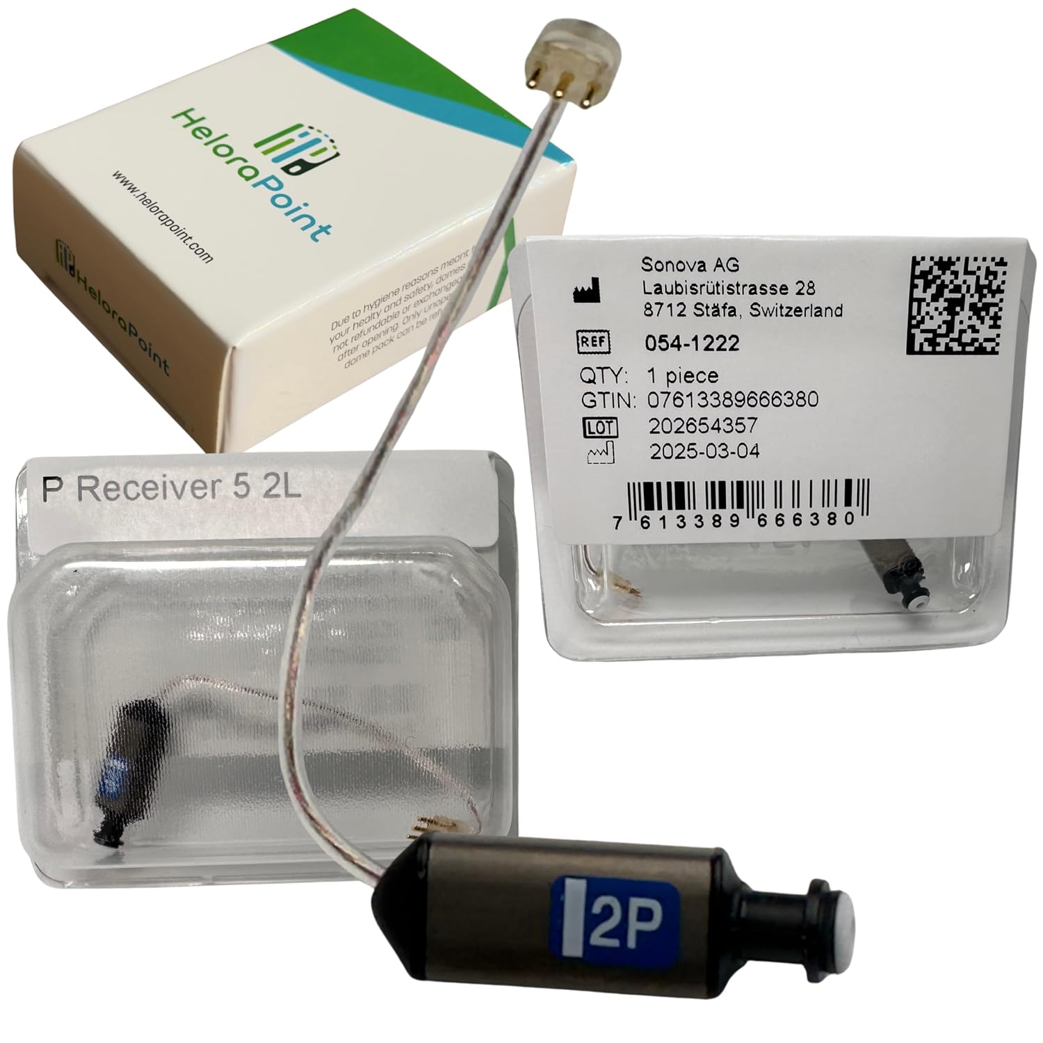 Phonak Receiver 5.0 P Size 1 Right Hearing Aid Wire , Compatible Power Replacement Part ,3 Pin Hearing Aid Receiver, High Clarity Audio , Stable Daily Wear , Premium Sound Performance, High Power Replacement (1 Pcs) (054-1221)
