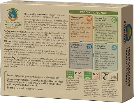 If You Care Sandwich Bags, Natural , 48 Count