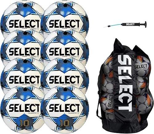 Miniatura 26 de Select Select Numero 10 - Balón de fútbol Amarillo/Azul/Rojo V25 - 1 Bola,All White NFHS V25 - 1 bola,All White NFHS V25 - Paquete de 12 bolas,All