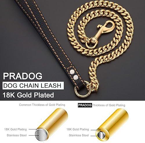 Miniatura 4 de Collar de perro de 0.551in de ancho y 26 pulgadas de ancho y 0.472in de ancho con correa de 5 pies con cierre de circonita, cadena de correa