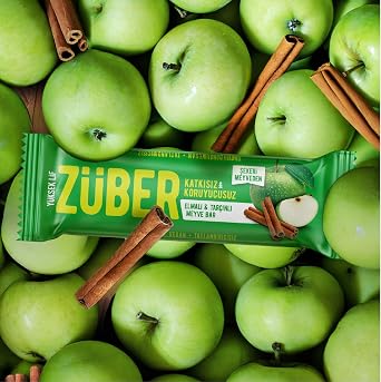 Züber Elmalı ve Tarçınlı Meyveli Bar 40g x 12 Adet