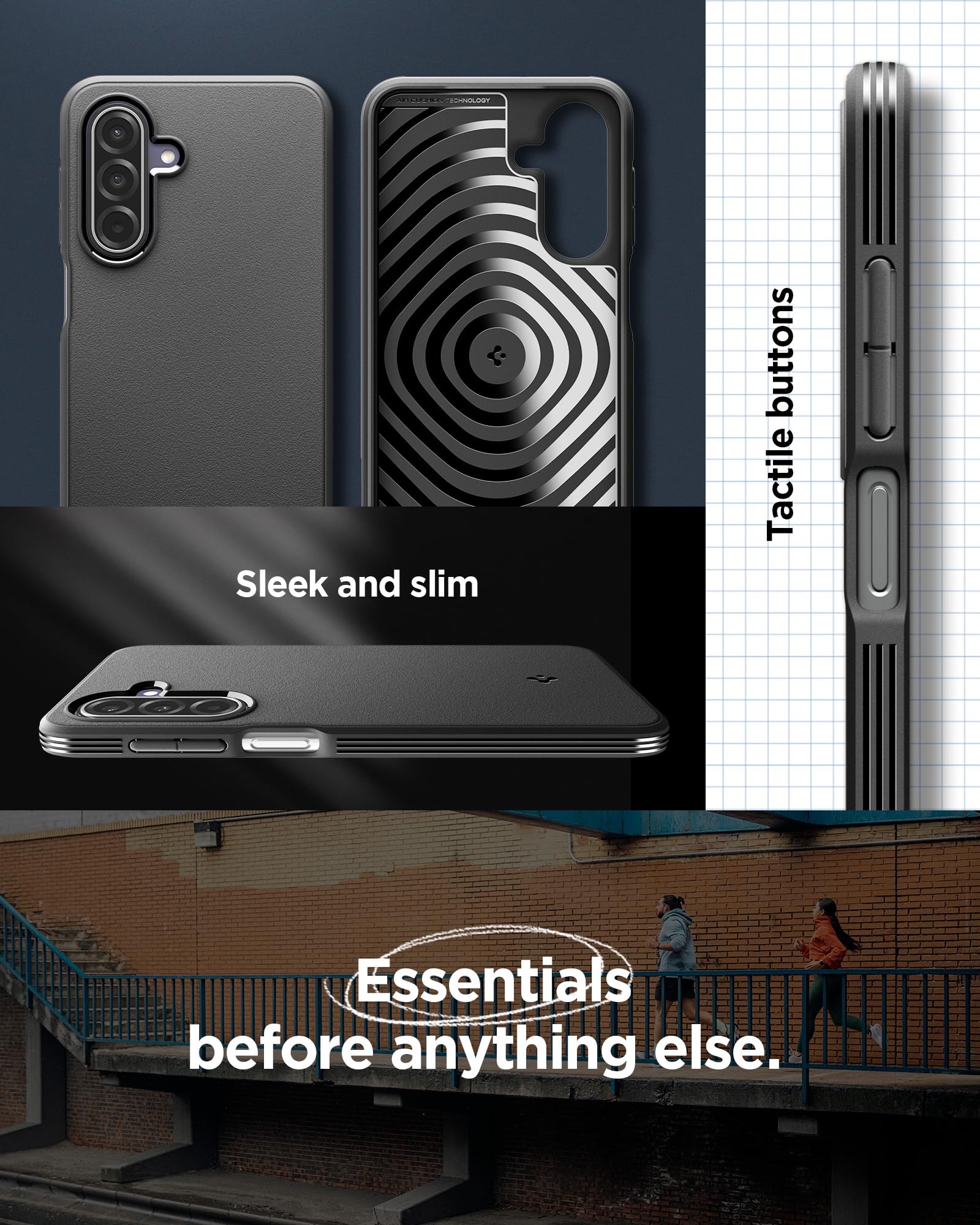 Spigen Essential Sand Blast Case for Samsung Galaxy A18/A17/M17/F17, Black — Amazon image 7